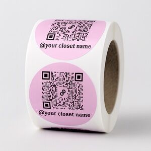 Custom sticker 2” w/ Your Poshmark QR Code | thank you sticker 100
